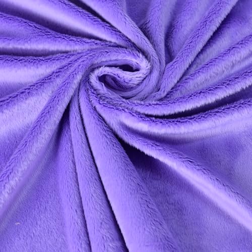 Surf turtle Purple Super Soft Minky Fabric by The Yard, 36"x60" - color: Purple
