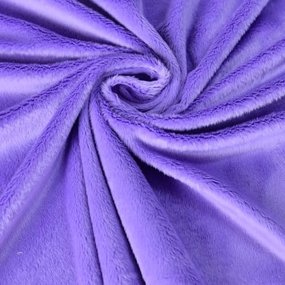 Surf turtle Purple Super Soft Minky Fabric by The Yard, 36"x60" - color: Purple