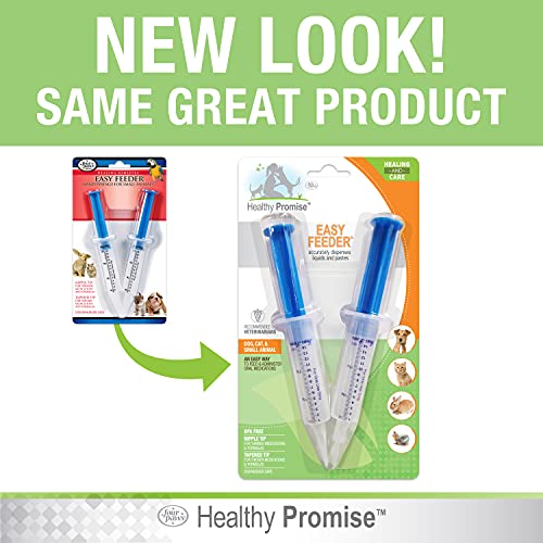 Four Paws Healthy Promise Easy Feeder Pet Feeding Syringe, 2 Count