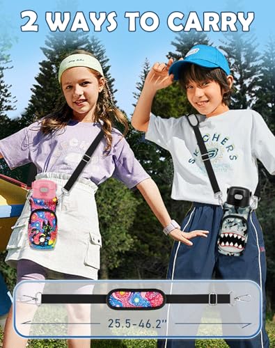 Miss Adola Water Bottle Carrier with Strap for Kids, 14-20 oz - color: Starry Sky Cat