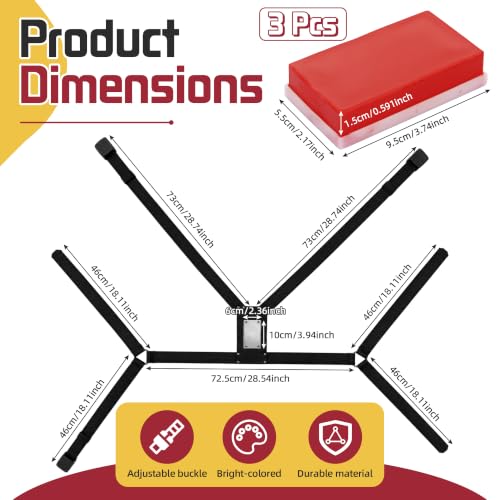 Ram Breeding Marking Harness for Sheep & Goat, 3 Pack Mating Crayon Block - color: Red