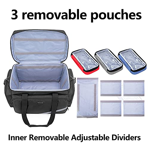 Trunab First Aid Bag Medical Bag Emergency Responder Trauma Bag - color: Black