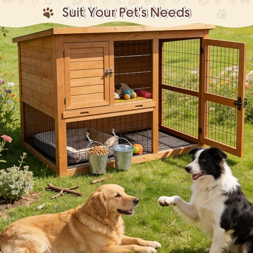 Sieral 2 Pack 3.7 Qt Stainless Steel Sided Bucket with Hook Double Ended Snaps Dog Water Large Food Grade Metal Bucket for Dogs Cats Goat & Livestock Cages Fences Pet Container