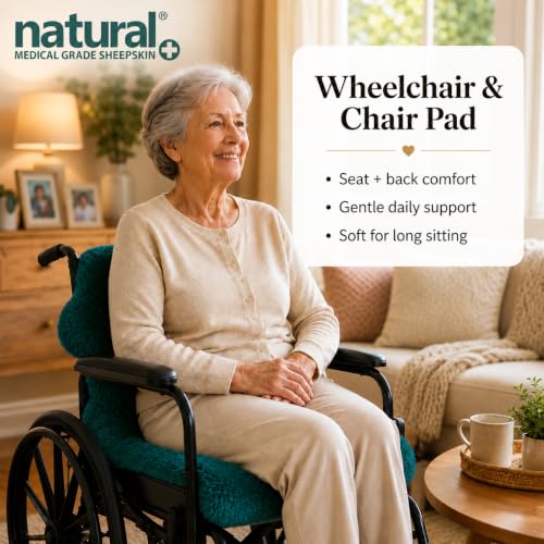 Natural Medical Sheepskin Pad, Non-Slip Back, Emerald, 26 x 46 in, 1 Pack - color: Emerald, size: 26x46 Inch (Pack of 1)