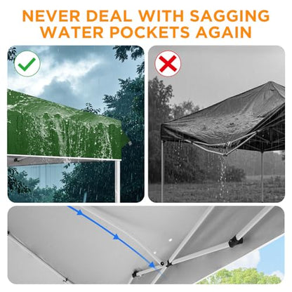 EAGLE PEAK 12x12 Pop Up Canopy Tent Easy Up Canopy Outdoor, Green - color: Green, size: 12x12