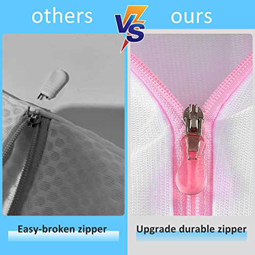 GOGOODA Mesh Laundry Bags for Delicates Durable Protective Wash Bags (Pack of 2) - size: 1XXL, 1XL,1L,1M,1S,2 bra bags (Pack of 2)