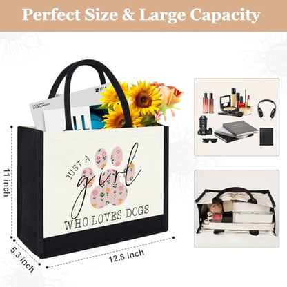 GevGuxLuo Tote Bag for Women Animal Lover Bag Gift for Women - color: Dog Paw