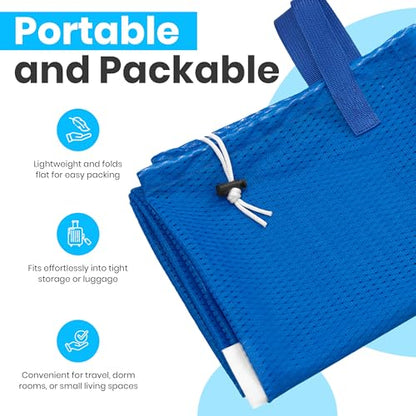 Handy Laundry Mesh XL Laundry Bag 24"x36" with Shoulder Strap, Blue | XL 24x36 Mesh Laundry Bag, Handles & Shoulder Strap, Breathable, Machine Washable, Dorm Travel Bedding, Blue - color: Blue, size: 1-Pack