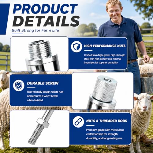 Goat Sheep Catcher Hook, Adjustable (31–78″) Shepherd’s Crook Pole