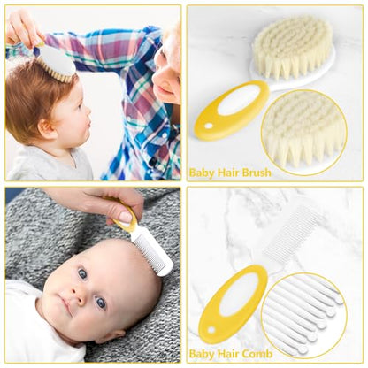 Baby Healthcare and Grooming Kit for Newborn Kids, 31PCS Upgraded Safety Baby Care Kit, Newborn Nursery Health Care Set, Baby Care Products (Yellow) - style: YELLOW-31