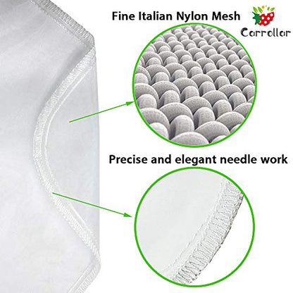 Nut Milk Bag, Pro Quality Multiple Usage Reusable Food Strainer, Cold Brew Coffee Bag Cheese Cloth, Ultra Fine Nylon Mesh Food Grade for Almond/Soy Milk, Juice, Coffee, Tea, 12"x12" - color: 1 pack