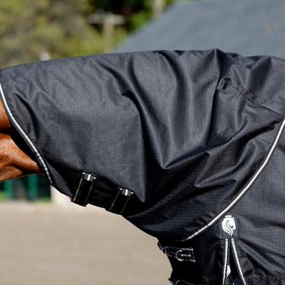 Equinavia Norse Turnout Neck Cover No Fill | 600 Denier - Black - M - color: Black, size: Medium