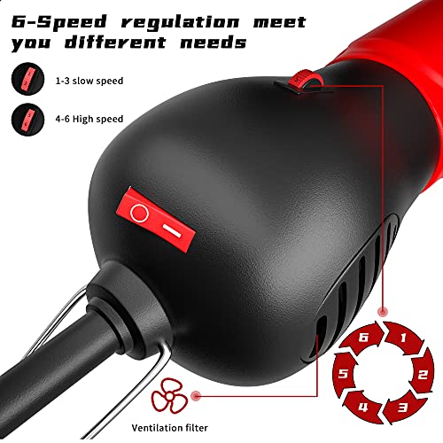 2026 Upgraded Sheep Shears 500W, Professional Electric Sheep Clippers, Farm Livestock Grooming Kit, 6 Speed Heavy Duty Electric Shears for Sheep Alpacas Goats Thick Coat Animals