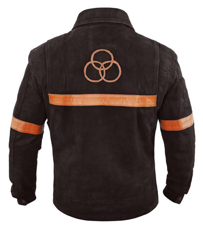 Men's Rick Western Brown Suede Leather Jacket with Sherpa Shearling Collar | Full Zip Front, Snap Cuffs, Polyester Lined, Zip Waist Pockets, Genuine Suede Leather, Cowboy Trucker Design - color: Rick - Dark Brown Suede, size: 3X-Large