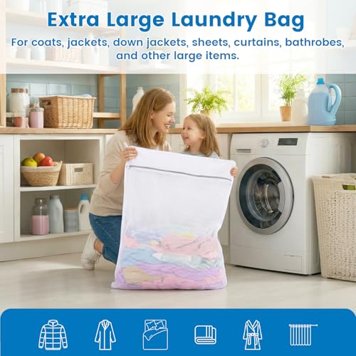 Dntorx 2 Pack XXX-Large Mesh Laundry Bags for Delicates, 35 x 43 Inches - size: 2 XXX-Large