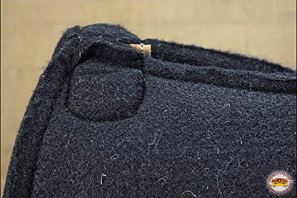 HILASON Western Wool Felt Horse Saddle Pad Black