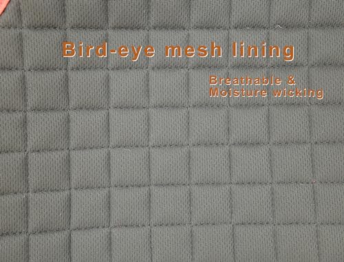 T TEKE Close Contact Saddle Pads,100% Cotton English Saddle Pads for Horses with Moisture-Wicking and Breathable Lining - color: Blue