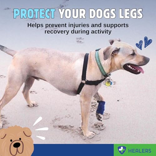 Healers PetCare Dog Leg Wrap with Gauze Insert, Medium 24-Inch - size: Medium, 24-Inch
