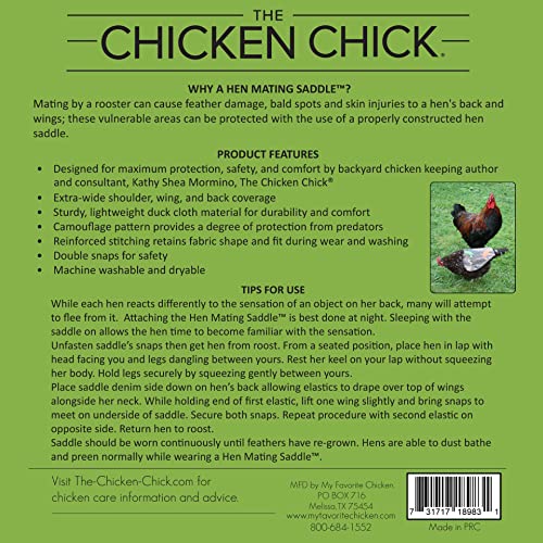 The Chicken Chick® Hen Mating Saddle Skinny / Medium - size: Medium
