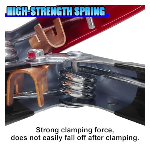 YoRise Car Battery Jumper Cable Clamps, 1100A Automotive Jump Starter Alligator Clamp, Heavy Duty Car Battery Charger Clamps, Insulated Wire Clips Replacement for Most Vehicles (4PCS)