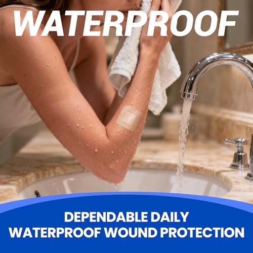 Large Waterproof Bandages 2x2 Silicone Foam Dressing Sensitive Skin, 20 PCS - style: 2"x2"(20PCS)