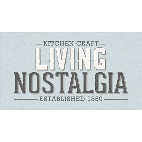 KitchenCraft Living Nostalgia Pet Food Storage Tin with Metal Scoop, Dog Food Bin, Dry Animal Feed Biscuit Metal Container for Bird, Cat, Rabbit, Guinea Pigs, Antique Cream