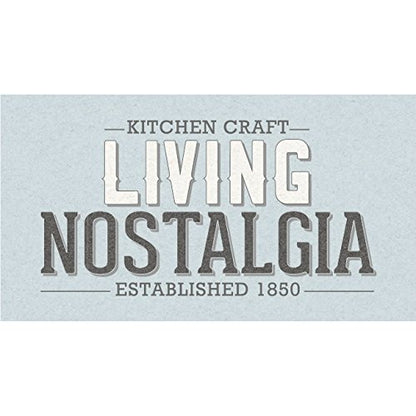 KitchenCraft Living Nostalgia Pet Food Storage Tin with Metal Scoop, Dog Food Bin, Dry Animal Feed Biscuit Metal Container for Bird, Cat, Rabbit, Guinea Pigs, Antique Cream