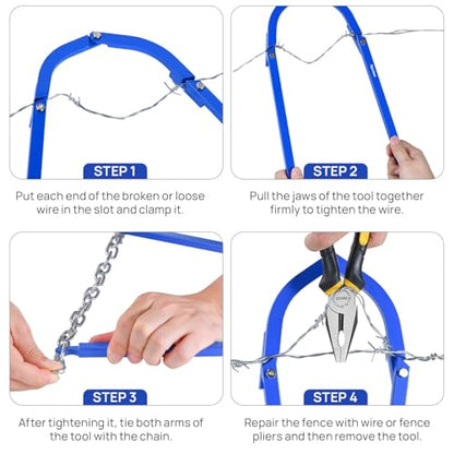 Fence Tightener, Heavy Duty Barbed Wire Fence Stretcher