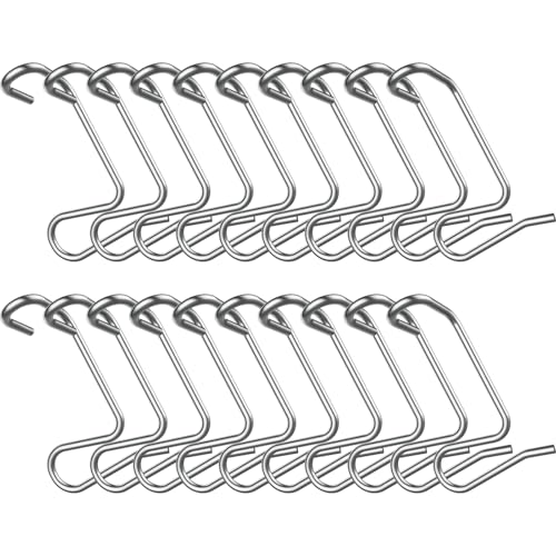 1/4in Fence Wire Tighteners(20 PCS) for Wire Fence Farm Garden | Barb Wire Fence Tools（Not inclued Tighteners Handle Tool）,Fence Wire Tightener Clips