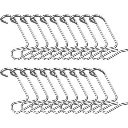 1/4in Fence Wire Tighteners(20 PCS) for Wire Fence Farm Garden | Barb Wire Fence Tools（Not inclued Tighteners Handle Tool）,Fence Wire Tightener Clips