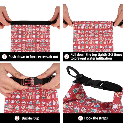 Waterproof First Aid Kit for Boat Marine Roll Top Dry Bag Christmas - color: Ws011-christmas