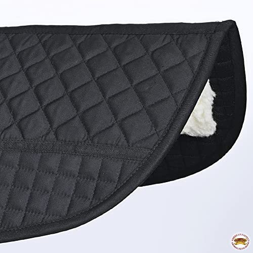 HILASON Western All Purpose Horse English Saddle Pad | All-Purpose - color: Black