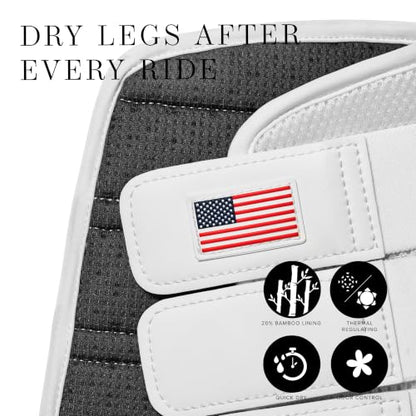Equestrian Stockholm Horse Brushing Boots, 3D Mesh - color: White