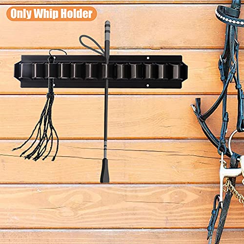 Horse Whip Crop Holder Rack Wall mounted Bracket Hanger,Holds up to 12PCS