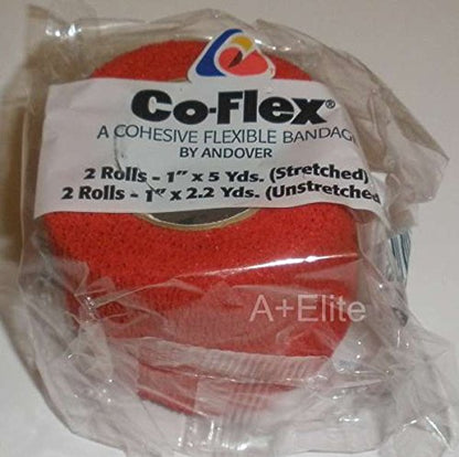 Andover CO-Flex 1"x5Yds Bright Color Variety 12-Pack Cohesive Flexible Elastic Latex Bandage Compression Self Adherent Wrap Vet Kids Children Animals Pets Cats Dogs Horses 3100CP