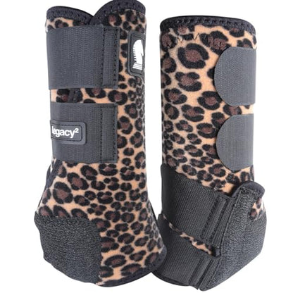 Classic Equine Legacy2 Support Boots, Front (Cheetah, Small) - color: Cheetah, size: Small