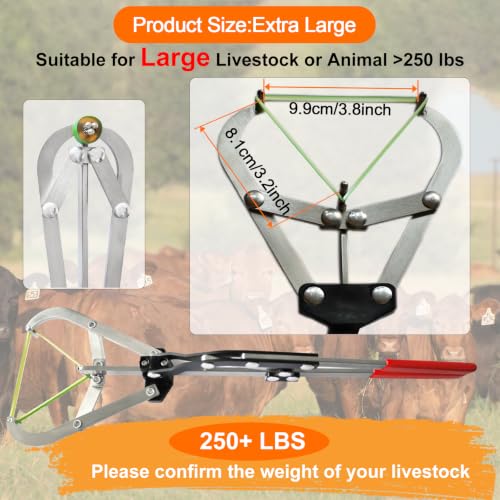 Cattle Banding Tool, Extra Large Castration Kit for Calves Large Livestock