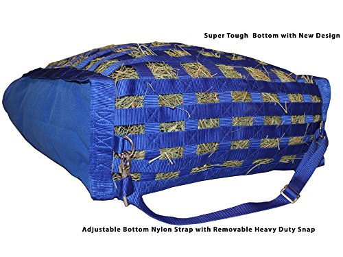 Derby Originals Front Web Slow Feeder Horse Hay Bag Super Tough Bottom with 6 Month Warranty - color: Black