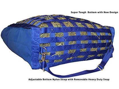 Derby Originals Front Web Slow Feeder Horse Hay Bag Super Tough Bottom with 6 Month Warranty - color: Black