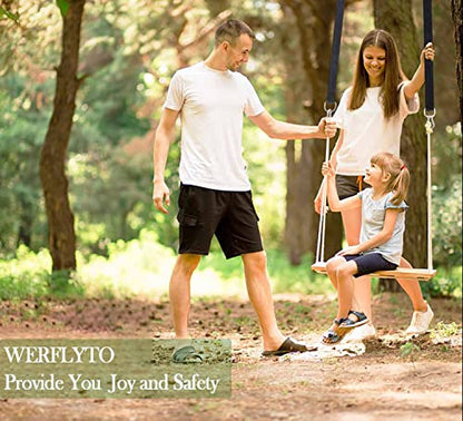 Safe Tree Swing Hanging Straps Kit, 3FT/10FT/15FT/20FT, Heavy Duty Holds 5500LBS Extra Long Adjustable Tree Swing Straps, Easy & Fast Way to Hang Any Swing or Hammock(15 FT) - color: black, size: 15FT