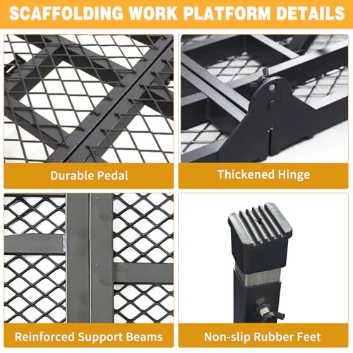 Adjustable & Foldable Scaffolding Working Platform for Home Projects