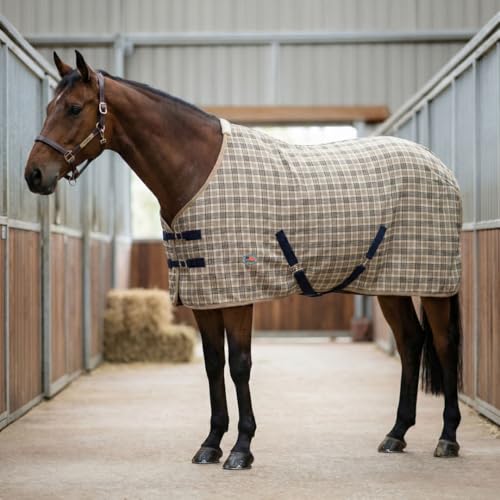Miller's Classic Check Stable Sheet-Beige/Black-78 - size: 78