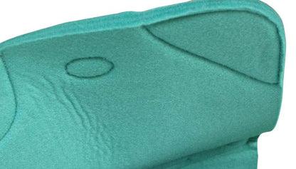 Horse 32" x 30" Western Contoured Wool Felt Therapeutic Saddle Pad 39232 - color: Teal Hair-on