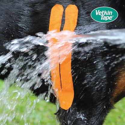 VetkinTape Canine & Equine Kinesiology Tape | Veterinary Tape 2.4" - color: Orange