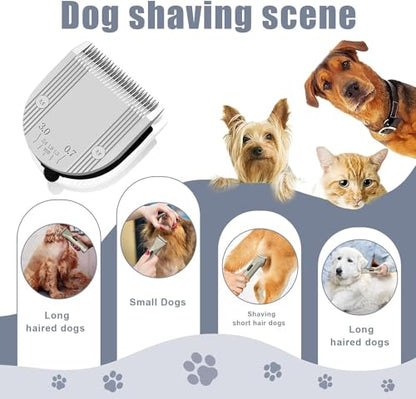 5 in 1 Blades Adjustable Dog Grooming Replacement Blades, Silver, 3PC | Compatible with Wahl Animal Clipper, Arco, Bravura, Chromado, Creativa, Figura, Motion, For Pet, Dog, and Horse - color: Silver-3Pack