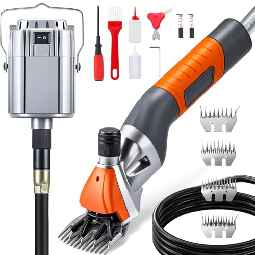 Sheep Shears Professional 1000W 2800RPM, Hanging Type | 13-Tooth Carbon Steel Blades Power Through Thick Coats, Ideal Hanging Livestock Shearing Machine for Sheep, Goats & Cattle