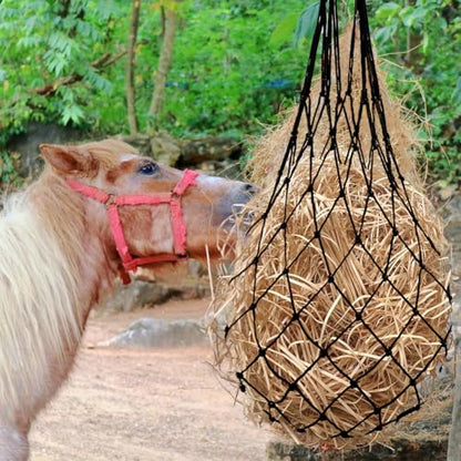 Quixleen 2PCS Hay Nets for Horses,Slow Feed Hay Bag for Horses Goat Sheep | ﻿ 39.37" Long Hanging Hay Net Feeder for Horses,Slow Feed Hays Net Large Capacity for Horse Feeder Full Day,Heavy Duty