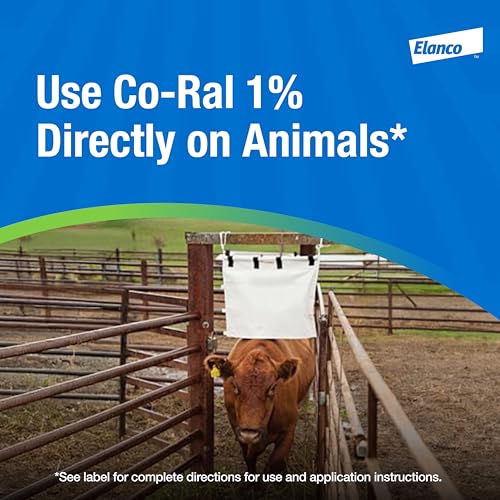 Co-RAL 1% Livestock Dust | Controls Flies & Lice on Beef & Dairy Cattle | 2 lb. Shaker Can (Pack of 2) - size: 2 lb. (Pack of 2)
