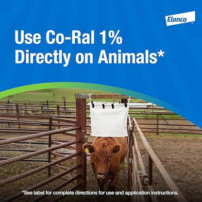 Co-RAL 1% Livestock Dust | Controls Flies & Lice on Beef & Dairy Cattle | 2 lb. Shaker Can (Pack of 2) - size: 2 lb. (Pack of 2)