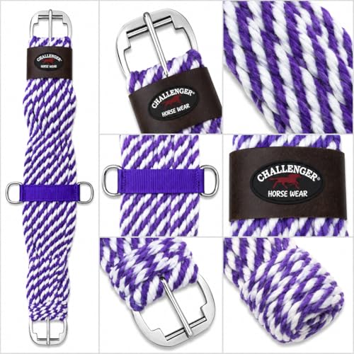 Horse 30" Western 27 Strand Double Weave Two-Tone Mohair Roper Cinch 97RT13-30